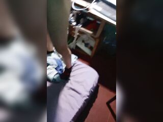 This babe sucks me off and we bang doggystyle.