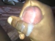 Masturbating