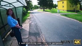 Shy Redhead's Public Fuck with Stranger