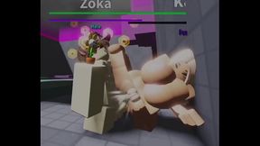 Morena rubia es penetrada en fun combat