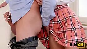 Vip4k. girl doesnt understand why hubby screams at her but commences asslicking