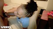 AMATEUR PUSSY GAPING Caramel Brown Pussy Gaped Huge Gives Blowjob For Big Dick Neighbor
