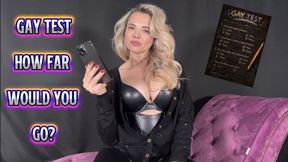 Gay Test - How Far Would You Go?