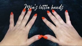 Mia's little hands