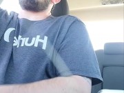 In public with sex machine driving wearing wifes dirty panties Check out onlyfans @greatestlicker69