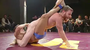 Four Hot Studs Fight For The Right To Fuck In Front Of A Live Crowd!