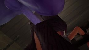 redhead elf has bsdm threesome sex in a dungeon - warcraft parody