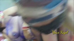 भाभी के साथ सात रंगो की होली खेली