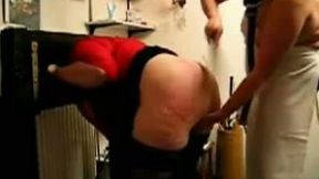Fingering my old fat wife's holes and spanking her booty