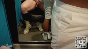 Risky Fitting Room Blowjob While Shopping - She Swallowed Every Drop!