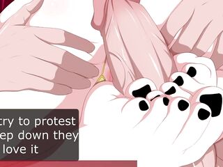 Bizarre session with Rias Manga JOI (Bizarre Femdom/Humiliation/Degradation Feet Pissplay Omorachi)