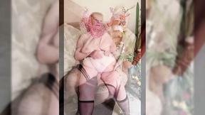 ”Two women with giant breasts & big bellies”