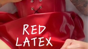 4k |RED LATEX SEX - TALITA DOMINATRIX