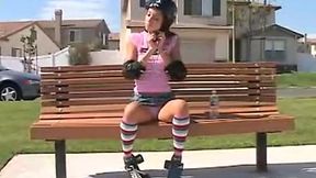 Chloe's Solo Skateboard Sesh Turns into Sultry Sex Session: Masturbation Mayhem Unleashed!