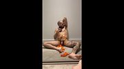 sissy boy in lingerie dancing and playing