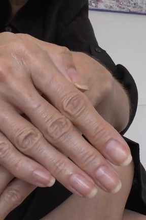 Hand Fetish and Natural Fingernails, Black Dress, JOI, Lady Victoria Valente