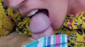 she loves swallowing cock and hot cum!!!