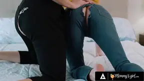 Kenna James rips pants in solidarity with MILF Little Puck before they fuck