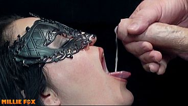 Hot MILF swallows husband's huge load of cum