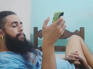 Stroking My Pierced Dick