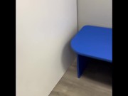Busting a quick nut while trying on clothes with door open