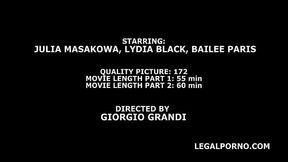 Two Trans Girls DAP'_ed Lidya Black #1 Balls Deep Anal, Pee d. and Swallow BTG021