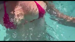 Busty Artemisia Love showcases her perfection in a micro bikini underwater