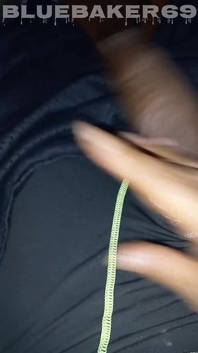 Another Big Black Uncut Dick Jerkoff and Cum Shot Vid