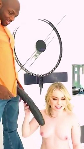Exxxtra Small 4'8'' Haley Spades Takes on Massive 20 Inch BBC