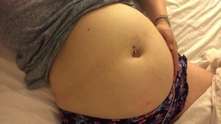 Swollen Belly Girl Bloated Belly Gurgles
