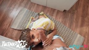 TWINKPOP - Cherry Kiss And Foxy Alex Take Turns Riding  Cock After A Tense Holiday Dinner