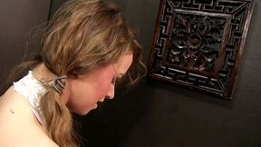 pressley carter sucks and strokes gloryhole big cock