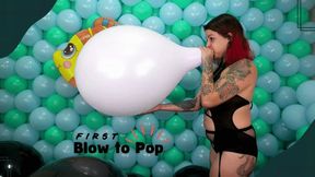 First Blow to Pop : Ela Elumina Ti Balloon Debut - 4K