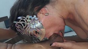 CASADA GOZOU NO PAU DO AMANTE SEM CAMISINHA ENGOLIU AT&Eacute_ AS BOLAS NA FRENTE DO CORNO