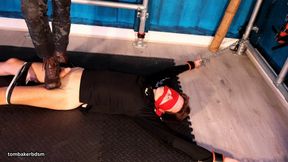 Bound Spread-eagle And Dominated With Boots (4K)