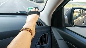 Stepmom seduces stepson with sensual touches and intimate moments in the car