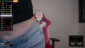 horny babe with perfect body shows big tits