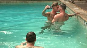 Poolside Passion ~ Allen Lucas & Brian Michaels Get Wild in the Water - Reality Dudes