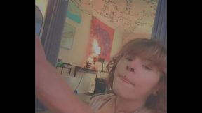 My dealer lets me deepthroat his big cock