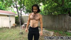 Straight Latino paid for bareback fucking and facial cumshot