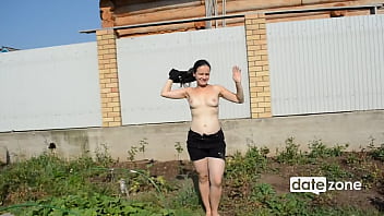 DATEZONE - My neighbor&#039_s wife is a hot slut so we did some naughty fun outdoor and then I fucked her before her husband came home