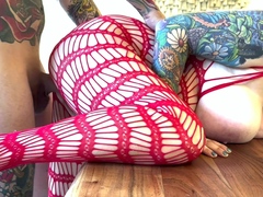 Fatty girl who loves big cocks warms up for a hardcore sex