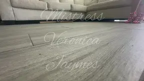 High Heels Tease on Wooden Floor, Foot Fetish Fun