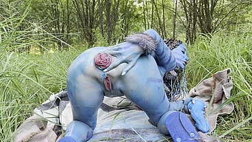 Avatar Monika Fox Big Prolapse, Hard Dildo Anal And Pussy Fuck, Squirt In Nature