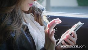 Clea Gaultier finishes by swallowing after some interracial anal