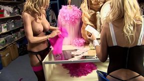 Rita, Trina Michaels, Lexxi Tyler And Michelle Thorne Hot Lesbian Foursome