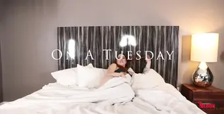 Hot tattooed babe gets fucked after buying a new toy
