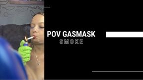 pov gasmask smoke