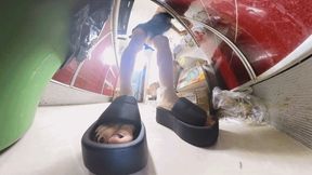 The Black Platform Sandals