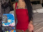 Video llamada con flaca tatuada , plug anal masturbacion